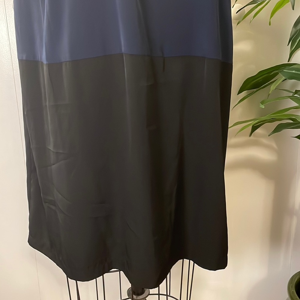Alfani sleeveless button up dress in navy and black - Picture 3 of 8